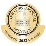 Médaille d'Or au concours mondial de Bruxelles 2022